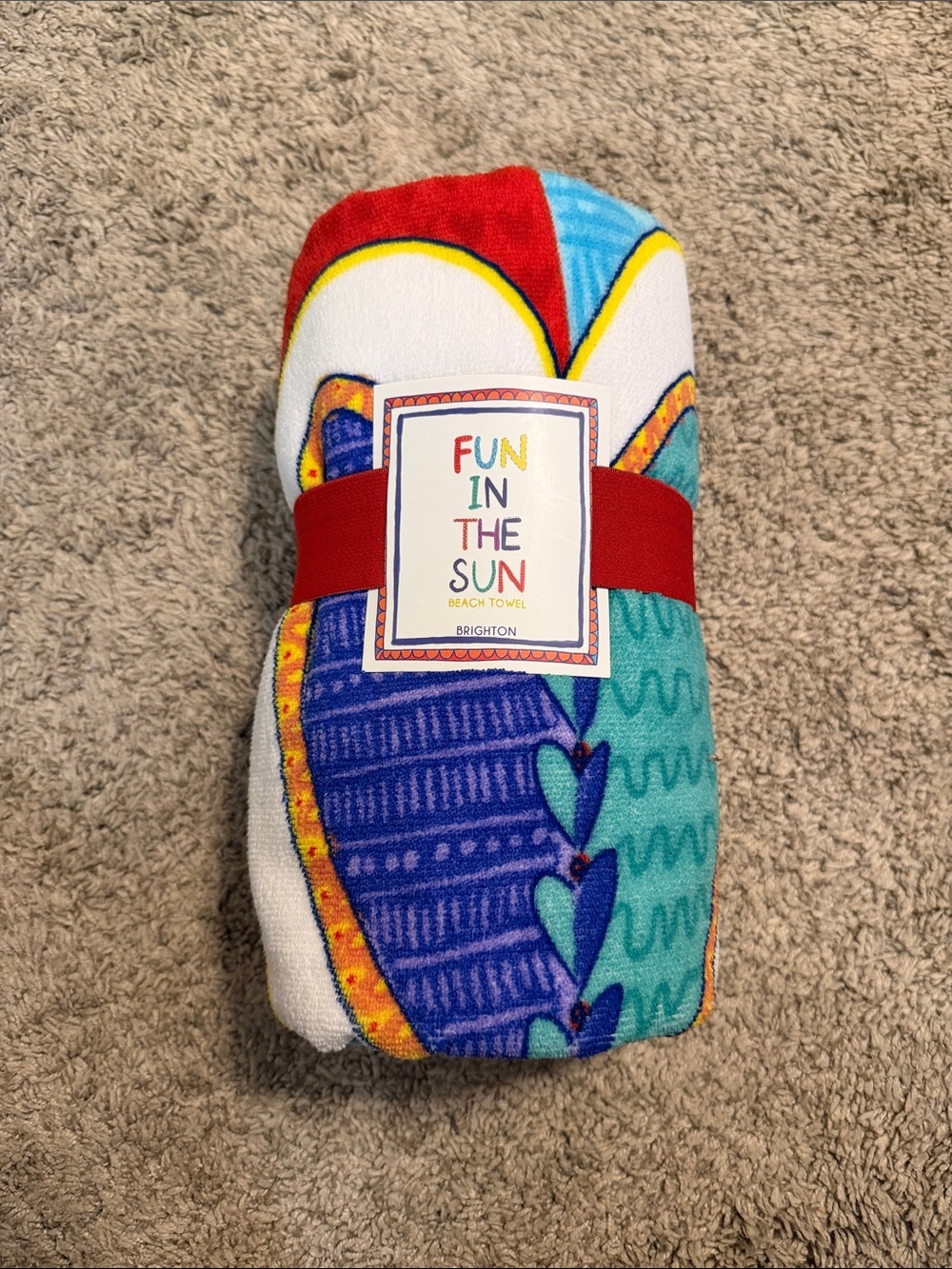 Brighton 'Fun in the Sun' Colorful Beach Towel - Multicolor